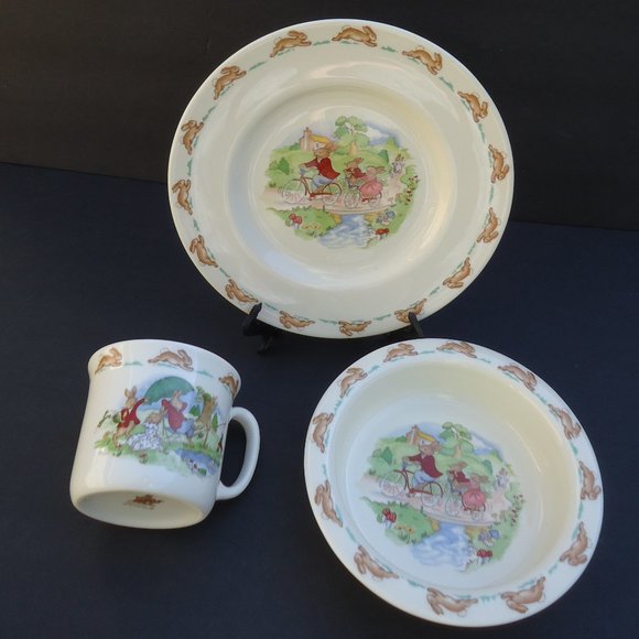 3 Piece bundle 1936 Bunnykins English bone china - Picture 1 of 16